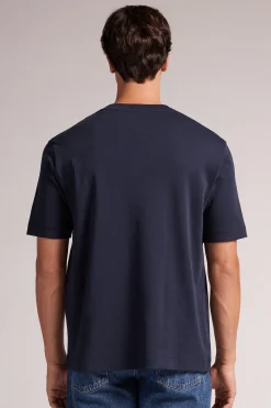 T-shirt oversize i interlockstickad bomull