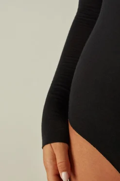 Ultralight body med h&ouml;g hals i modal med kashmir